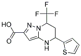 5-THIOPHEN-2-YL-7-TRIFLUOROMETHYL-4,5,6,7-TETRAHYD RO-PYRAZOLO[1,5-A]PYRIMIDINE-2-CARBOXYLIC ACID 结构式