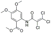 METHYL 4,5-DIMETHOXY-2-[(2,3,3-TRICHLOROALLANOYL)AMINO]BENZOATE 结构式