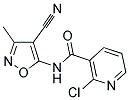 2-氯-正(4-氰基-3-甲基异异噁唑呤-5-基)烟碱 结构式