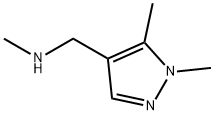 N-[(1,5-二甲基-1H-吡唑-4-基)甲基]-N-甲胺 结构式