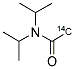 N,N-DIISOPROPYLACETAMIDE, [3-14C] 结构式