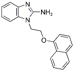 1-[2-(1-NAPHTHYLOXY)ETHYL]-1H-BENZIMIDAZOL-2-AMINE 结构式