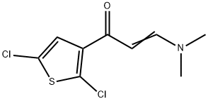 (E)-1-(2,5-DICHLORO-3-THIENYL)-3-(DIMETHYLAMINO)-2-PROPEN-1-ONE 结构式