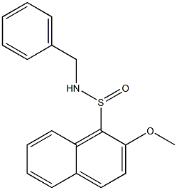 N-Benzyl-2-methoxy-1-naphthalenesulfinamide 结构式