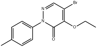 5-Bromo-4-ethoxy-2-(4-methylphenyl)-3(2H)-pyridazinone 结构式
