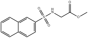 METHYL 2-((2-NAPHTHYLSULFONYL)AMINO)ACETATE 结构式