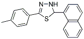 5-(4-METHYLPHENYL)-2-(1-NAPHTHYL)-2,3-DIHYDRO-1,3,4-THIADIAZOLE 结构式