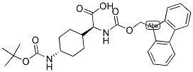 FMOC-(2S)-TRANS-CHG(4-NH-BOC) 结构式