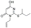 3-ALLYL-2-(SEC-BUTYLTHIO)-6-HYDROXYPYRIMIDIN-4(3H)-ONE 结构式