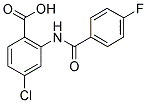 4-CHLORO-2-(4-FLUORO-BENZOYLAMINO)-BENZOIC ACID 结构式