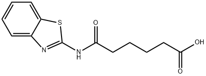 6-(苯并[D]噻唑-2-基氨基)-6-氧代己酸 结构式