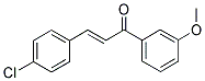 3-(4-CHLOROPHENYL)-1-(3-METHOXYPHENYL)-2-PROPEN-1-ONE 结构式