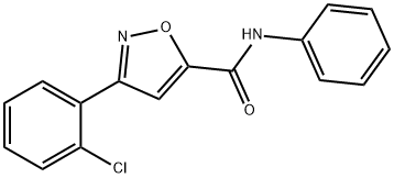 3-(2-CHLOROPHENYL)-N-PHENYL-5-ISOXAZOLECARBOXAMIDE 结构式