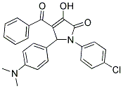 4-BENZOYL-1-(4-CHLOROPHENYL)-5-(4-(DIMETHYLAMINO)PHENYL)-3-HYDROXY-1H-PYRROL-2(5H)-ONE 结构式