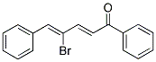 (2E,4Z)-4-Bromo-1,5-diphenylpenta-2,4-dien-1-one 结构式