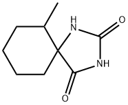 6-甲基-1,3-二氮杂螺[4.5]癸烷-2,4-二酮 结构式