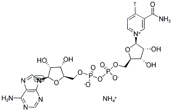 [4-3H]NICOTINAMIDE ADENINE DINUCLEOTIDE, AMMONIUM SALT 结构式