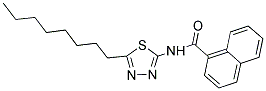 N-(5-OCTYL-1,3,4-THIADIAZOL-2-YL)-1-NAPHTHAMIDE 结构式