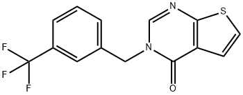 3-[3-(TRIFLUOROMETHYL)BENZYL]THIENO[2,3-D]PYRIMIDIN-4(3H)-ONE 结构式