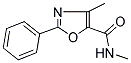 N,4-DIMETHYL-2-PHENYL-1,3-OXAZOLE-5-CARBOXAMIDE 结构式