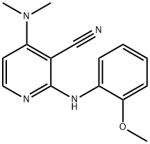 4-(DIMETHYLAMINO)-2-(2-METHOXYANILINO)NICOTINONITRILE 结构式