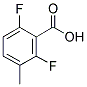 2,6-DIFLUORO-3-METHYLBENZOIC ACID 结构式