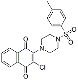 2-CHLORO-3-{4-[(4-METHYLPHENYL)SULFONYL]PIPERAZIN-1-YL}NAPHTHOQUINONE 结构式