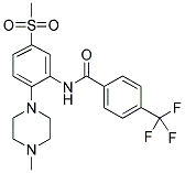 N-[[2-(4-METHYLPIPERAZINO)-5-(METHYLSULPHONYL)]PHENYL]-4-(TRIFLUOROMETHYL)BENZAMIDE 结构式