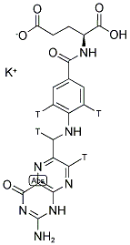 [3',5',7,9-3H]FOLIC ACID, POTASSIUM SALT 结构式