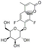 6,8-DIFLUORO-4-METHYLUMBELLIFERYL BETA-D-GALACTOPYRANOSIDE 结构式