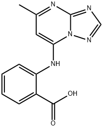 2-(5-甲基-[1,2,4]三唑并[1,5-A]嘧啶-7-基胺)-苯甲酸 结构式