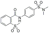 N-[4-[(DIMETHYLAMINO)SULPHONYL]PHENYL]-2-(METHYLSULPHONYL)BENZAMIDE 结构式