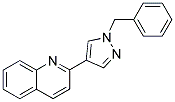 2-[1-BENZYL-(1H)-PYRAZOL-4-YL]QUINOLINE 结构式