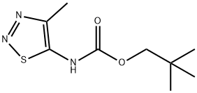 NEOPENTYL N-(4-METHYL-1,2,3-THIADIAZOL-5-YL)CARBAMATE 结构式