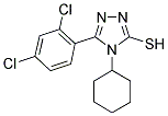 4-CYCLOHEXYL-5-(2,4-DICHLORO-PHENYL)-4H-[1,2,4]TRIAZOLE-3-THIOL 结构式