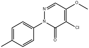 4-CHLORO-5-METHOXY-2-(4-METHYLPHENYL)-3(2H)-PYRIDAZINONE 结构式