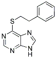 6-[(2-PHENYLETHYL)THIO]-9H-PURINE 结构式