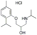 1-(ISOPROPYLAMINO)-3-(2-ISOPROPYL-5-METHYLPHENOXY)PROPAN-2-OL HYDROCHLORIDE 结构式