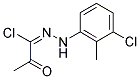 (1E)-N-(3-CHLORO-2-METHYLPHENYL)-2-OXOPROPANEHYDRAZONOYL CHLORIDE 结构式