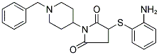 3-[(2-AMINOPHENYL)THIO]-1-(1-BENZYLPIPERIDIN-4-YL)DIHYDRO-1H-PYRROLE-2,5-DIONE 结构式