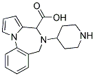 5,6-DIHYDRO-5-(4-PIPERIDINYL)-(4H)-PYRROLO[1,2-A](1,4)BENZODIAZEPIN-4-CARBOXYLIC ACID 结构式