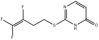 2-[(3,4,4-TRIFLUORO-3-BUTENYL)SULFANYL]-4(3H)-PYRIMIDINONE 结构式