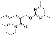 2,3-Dihydro-6-[(4,6-dimethylpyrimidin-2-yl)oxymethyl]-(1H,5H)-benzo[ij]quinolizin-5-one 结构式