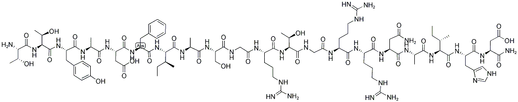 CAMP-DEPENDENT PROTEIN KINASE INHIBITOR (5-24) AMIDE 结构式