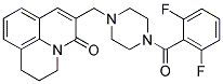 N-(2,6-DIFLUOROBENZOYL)-N'-[(2,3-DIHYDRO-5-OXO-(1H,5H)-BENZO[IJ]QUINOLIZIN-6-YL)METHYL]PIPERAZINE 结构式