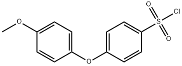 4-(4-甲氧基苯氧基)苯-1-磺酰氯化 结构式