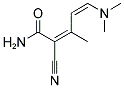 2-CYANO-5-(DIMETHYLAMINO)-3-METHYLPENTA-2,4-DIENAMIDE 结构式