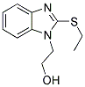 2-[2-(ETHYLTHIO)-1H-BENZIMIDAZOL-1-YL]ETHANOL 结构式