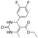 ETHYL 4-(3,4-DIFLUOROPHENYL)-6-METHYL-2-OXO-1,2,3,4-TETRAHYDROPYRIMIDINE-5-CARBOXYLATE 结构式