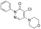 4-Chloro-5-morpholino-2-phenylpyridazin-3(2H)-one 结构式